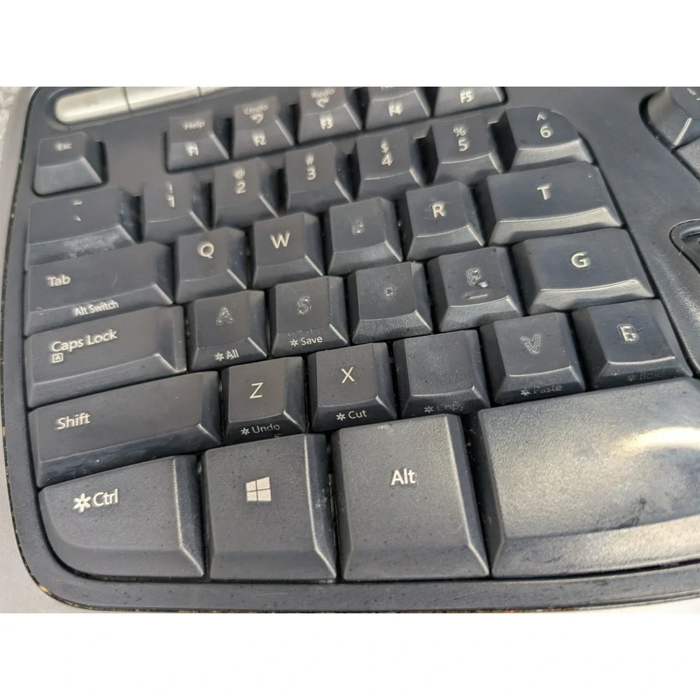 Microsoft Natural Ergonomic Keyboard 4000 v1.0 Wired USB KU-0462 WORKS READ***